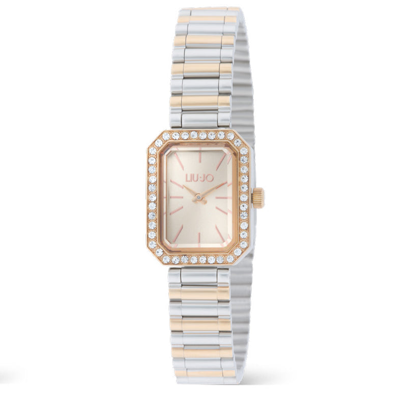 Orologio Donna Liu Jo Brilliant Auriane Bicolore Rosè Zirconi TLJ2691